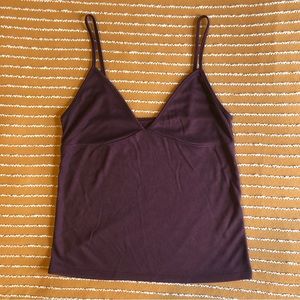Plum Cropped Camisole